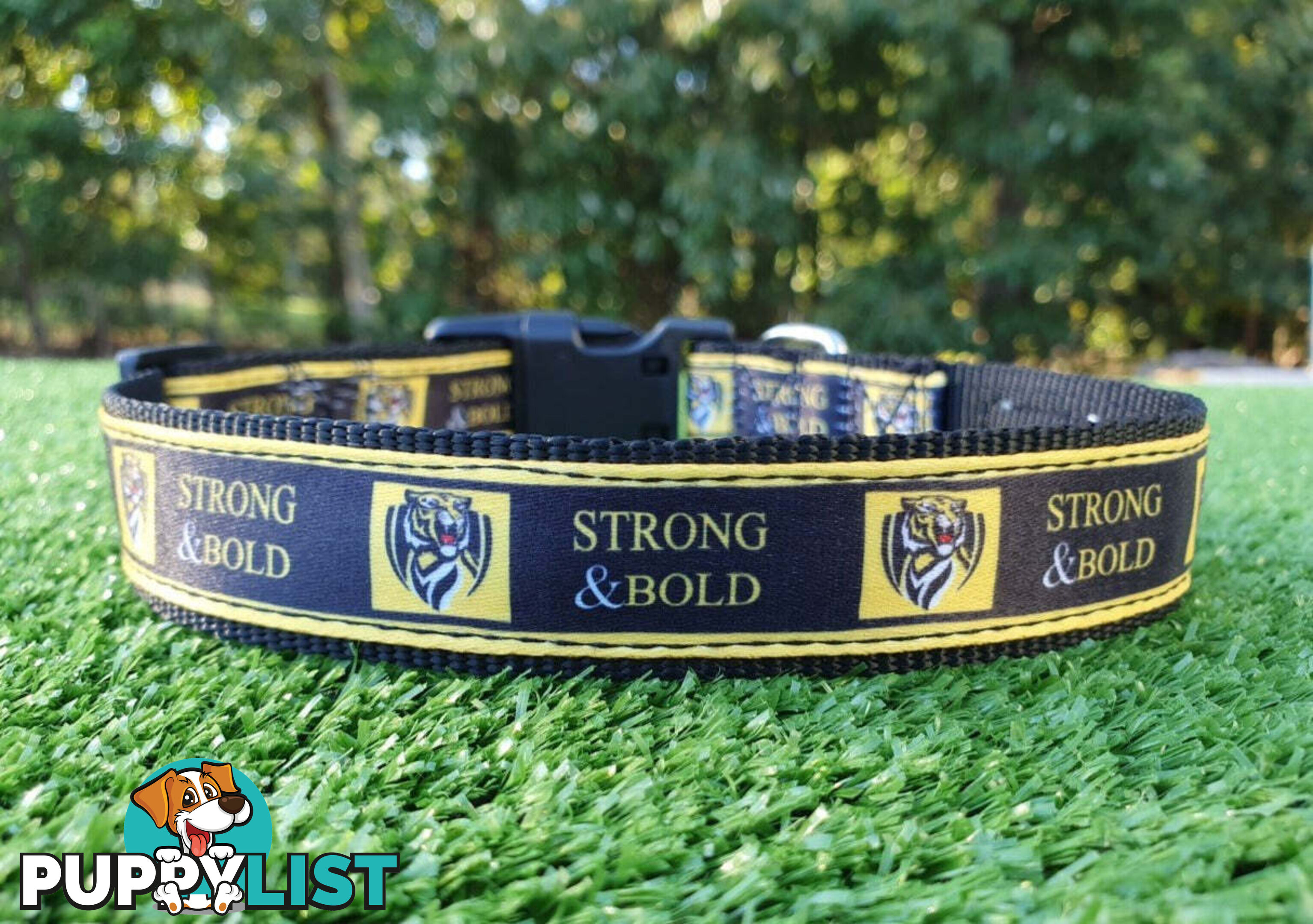 AFL Dog Collars, Footy - Aussie Rules - Moondidley Pets - MDPCOLAFLSPAP
