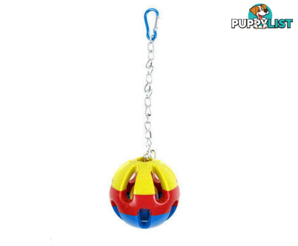 YES4PETS 6 x Large Hanging Ball for Parrot, Parakeet, Canary or Budgie - V278-6-X-63571-BIRD-TOY