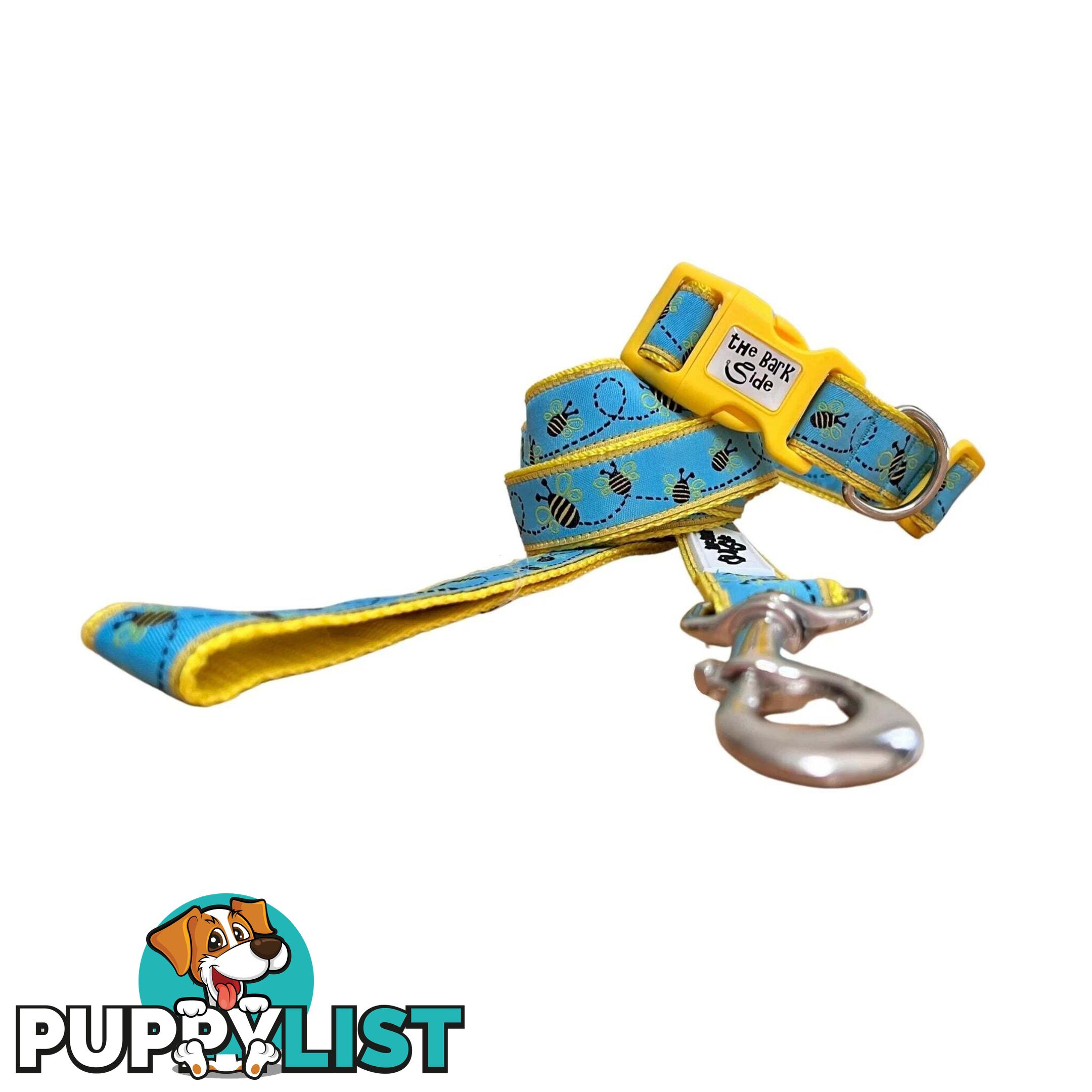 Bumble Bee Dog Collar - Hand Made by The Bark Side - TBSBUMLGE