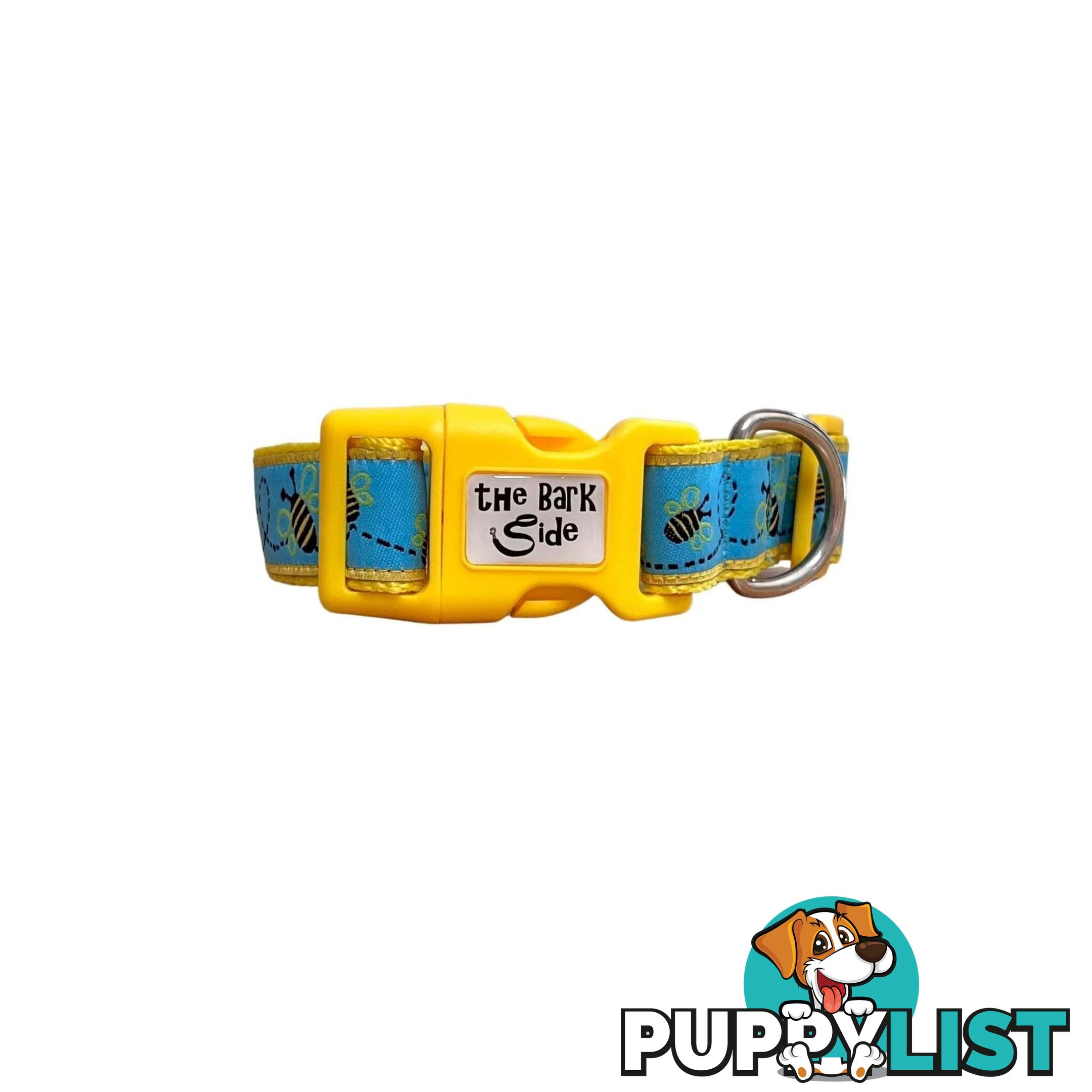 Bumble Bee Dog Collar - Hand Made by The Bark Side - TBSBUMLGE