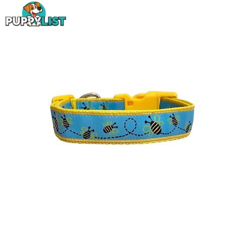 Bumble Bee Dog Collar - Hand Made by The Bark Side - TBSBUMLGE