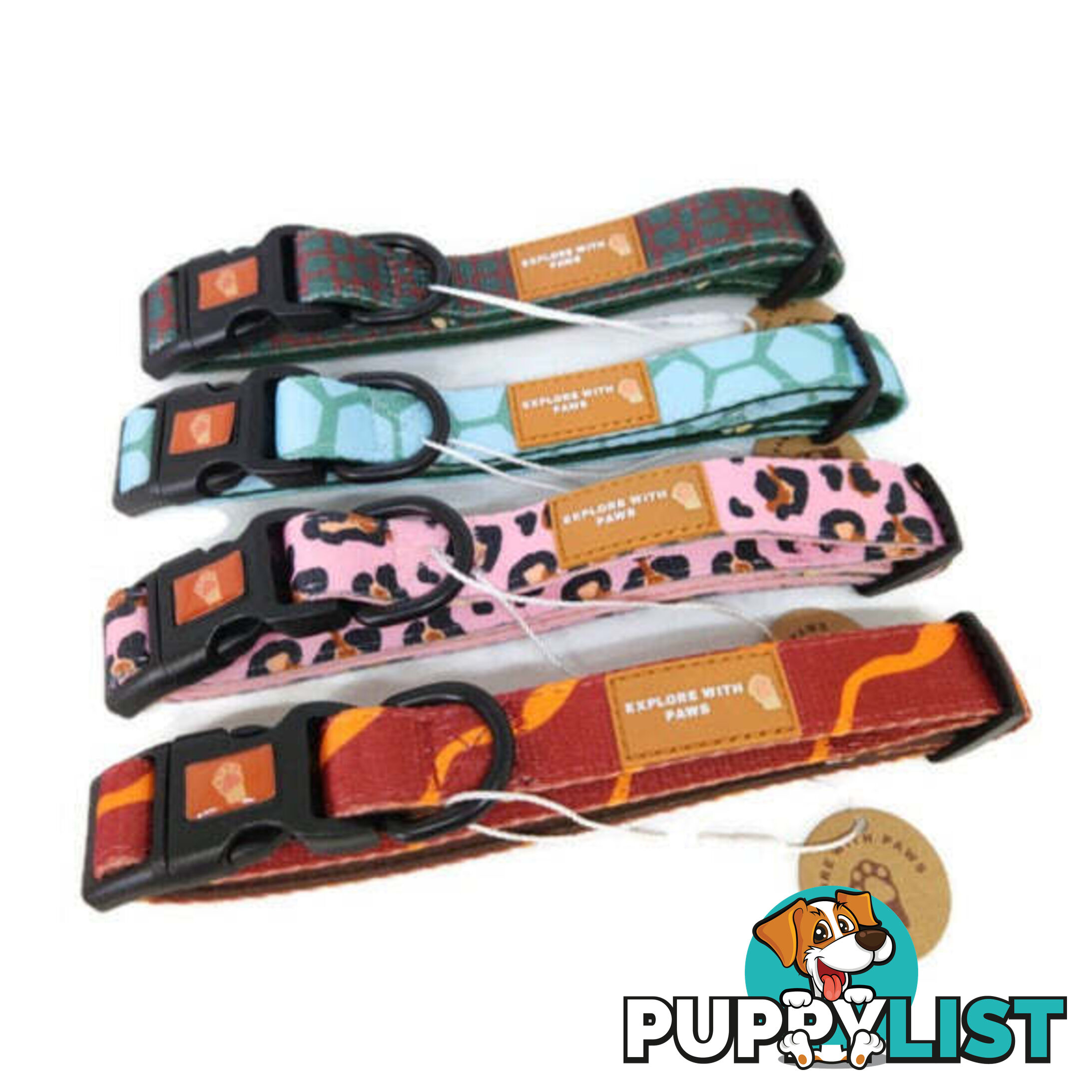 Designer Dog Collars by Explore with Paws - EWPCOLXSCRON