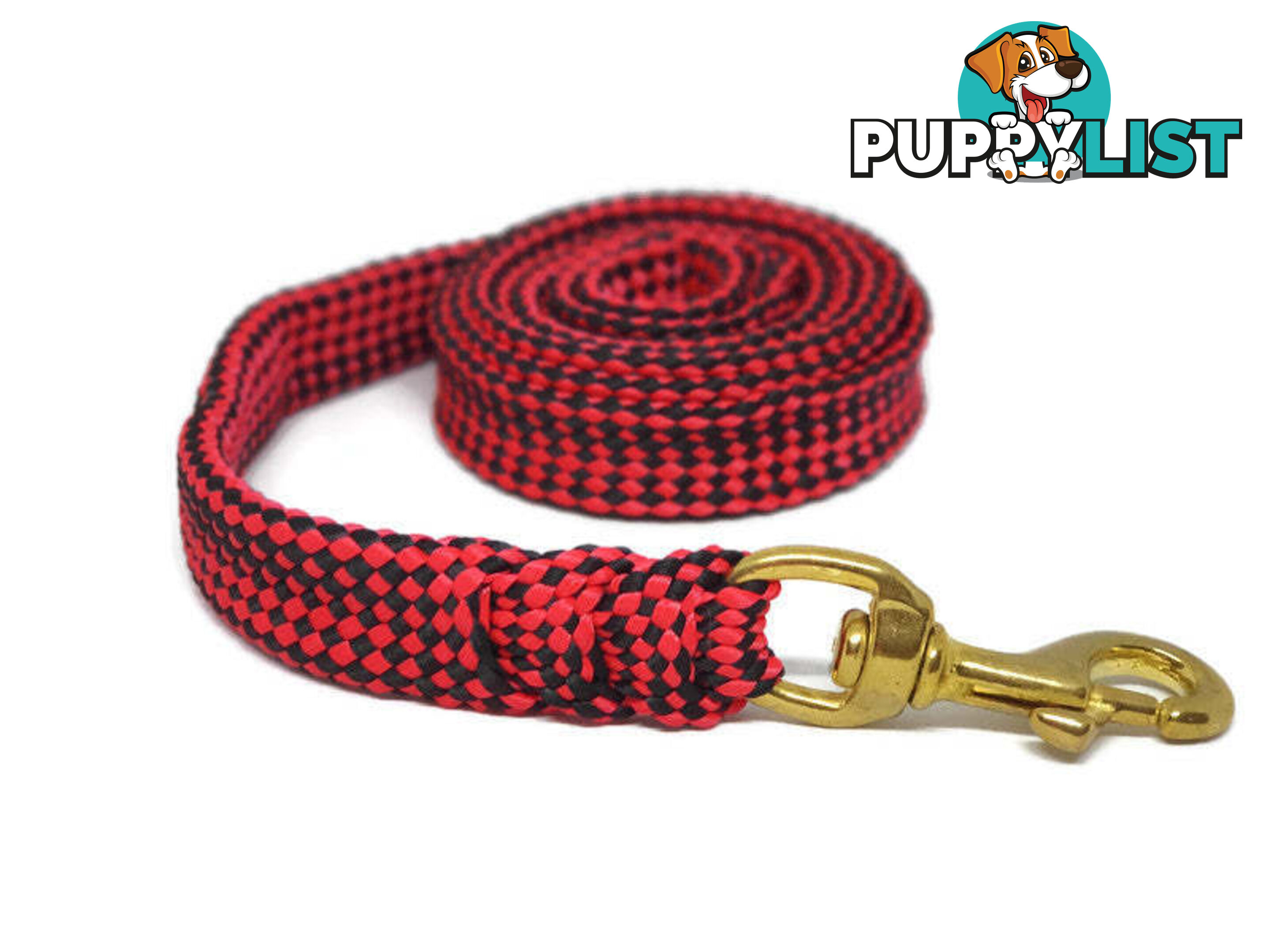 1.8m to 10m Long Dog Lead No Stitching Tough Yarnix 20mm Wide - YNXLD2010SSPNK
