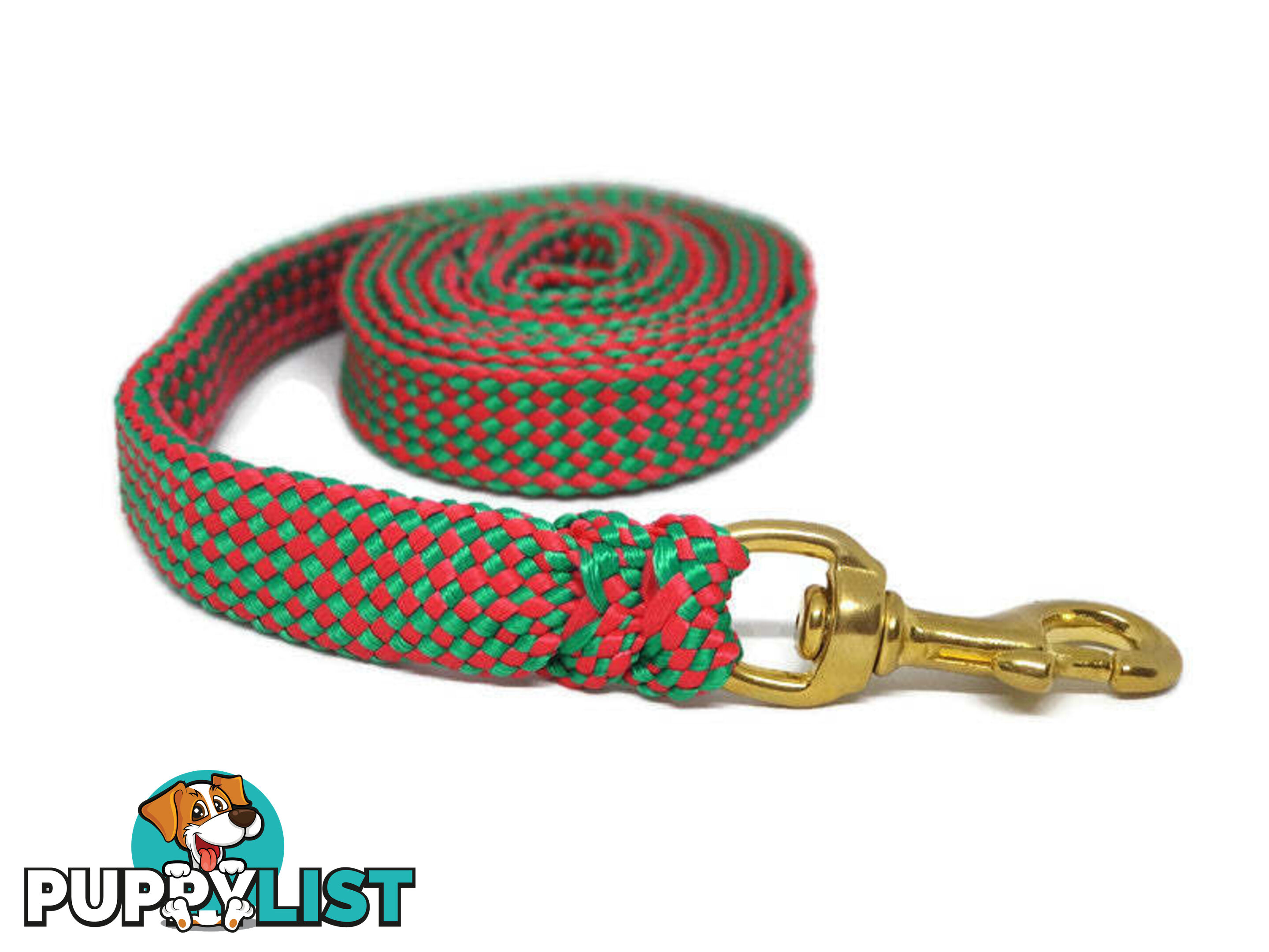 1.8m to 10m Long Dog Lead No Stitching Tough Yarnix 20mm Wide - YNXLD2010SSPNK