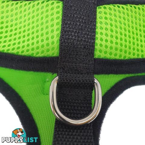 Doggie ID Harness Soft Air Mesh Personalised Embroidered - GC-HAR-ID-RED-XS
