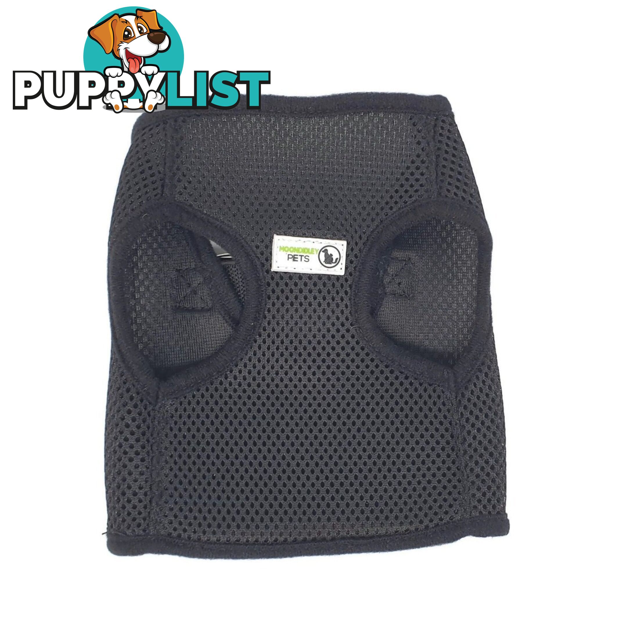 Vest Harness Pet Dog-Cat Step-in Velcro and Buckle Attachments - Moondidley Pets - MDPVESTLPUR