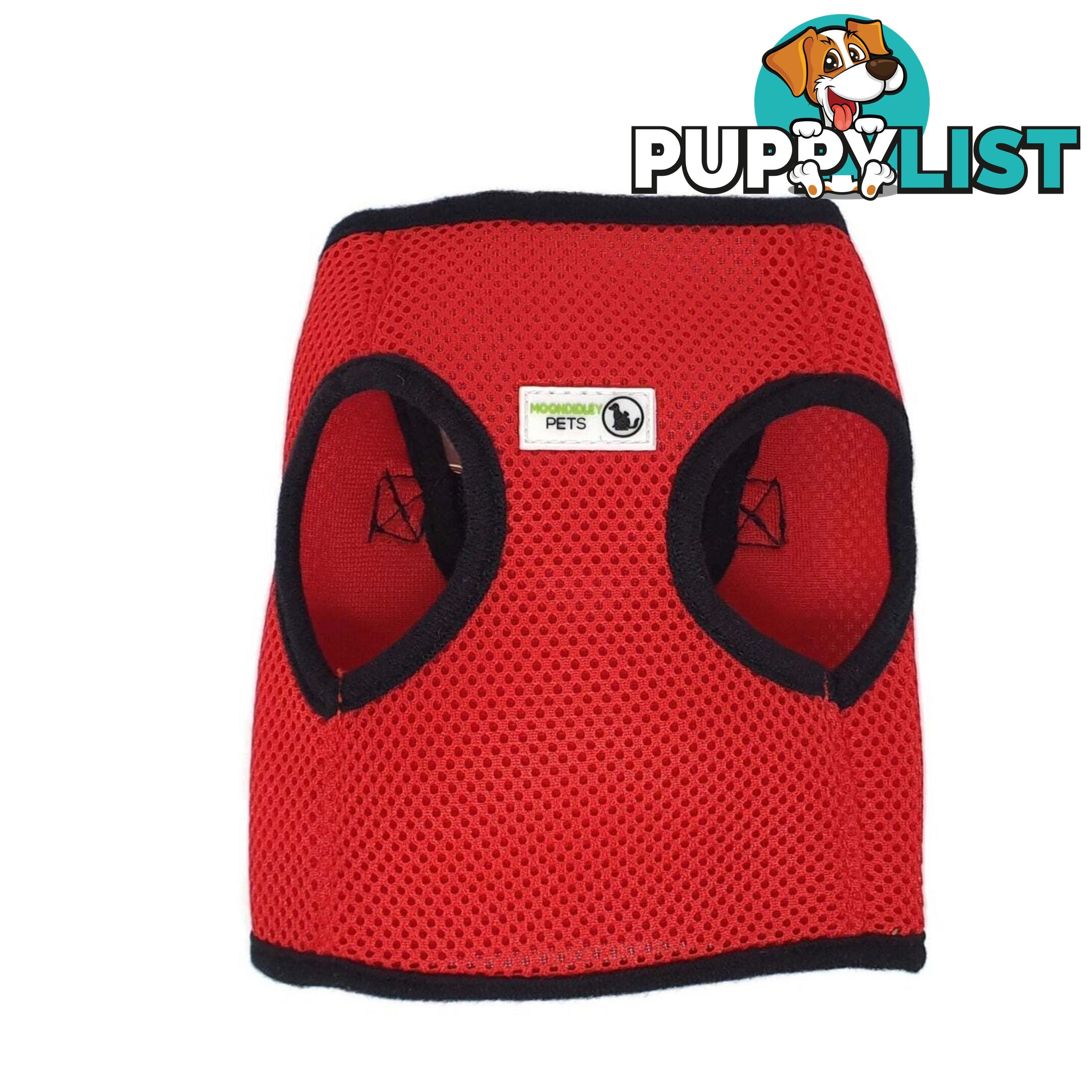 Vest Harness Pet Dog-Cat Step-in Velcro and Buckle Attachments - Moondidley Pets - MDPVESTLPUR