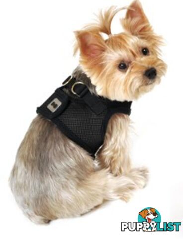Vest Harness Pet Dog-Cat Step-in Velcro and Buckle Attachments - Moondidley Pets - MDPVESTLPUR