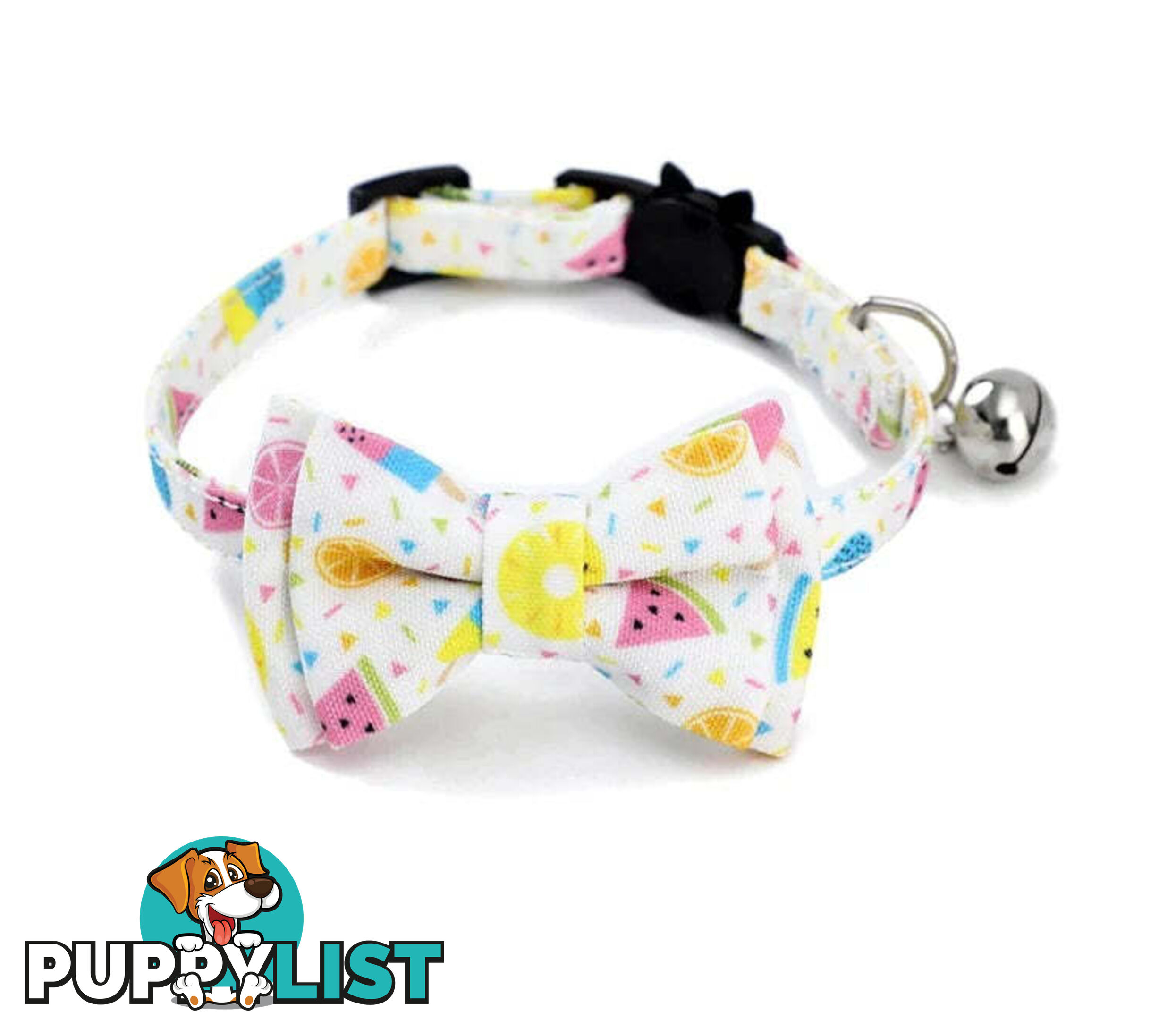 Breakaway Cat Collar & Bow Tie / XS - Hand Made by The Bark Side - TBSBRKXSBBY