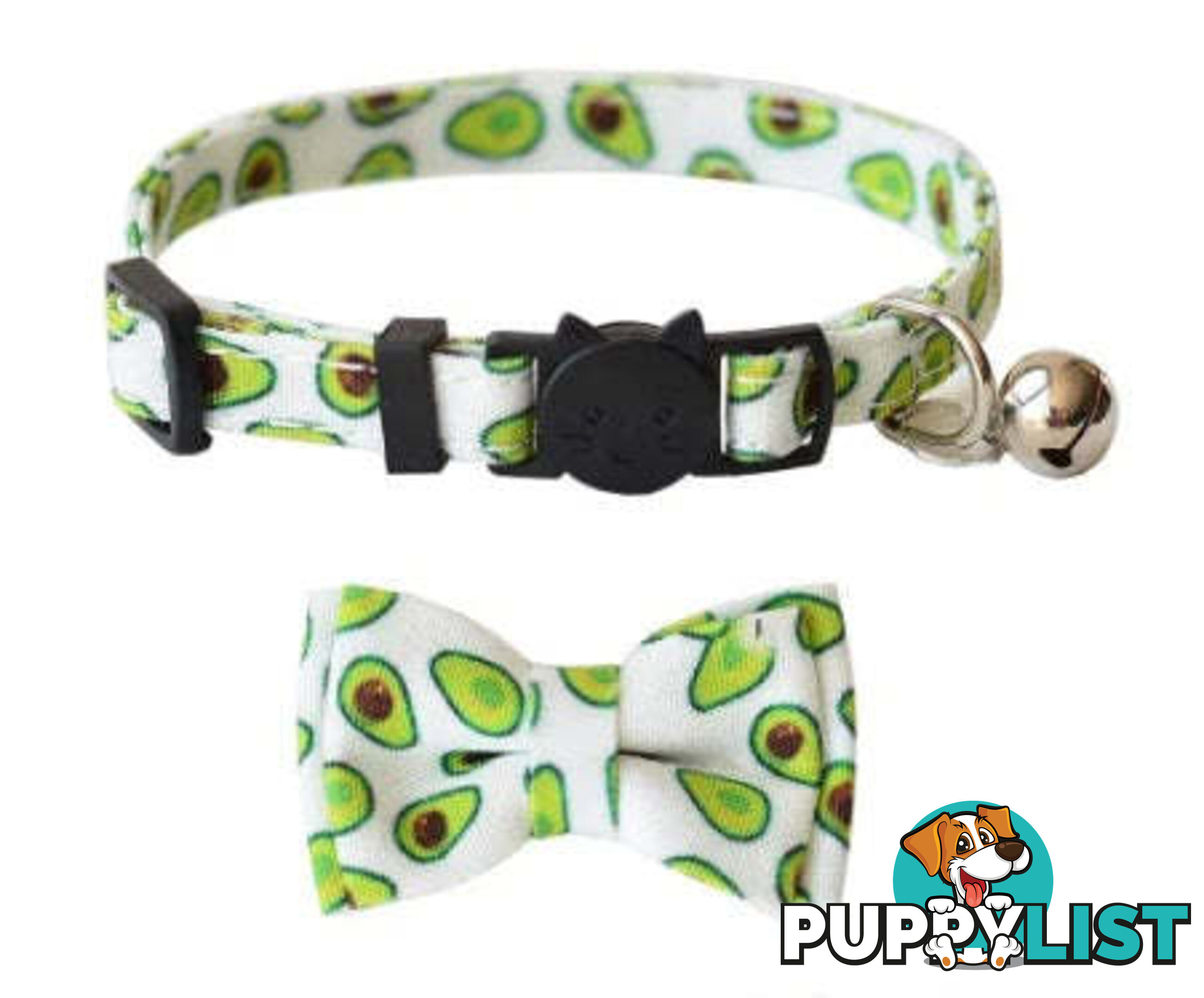 Breakaway Cat Collar & Bow Tie / XS - Hand Made by The Bark Side - TBSBRKXSBBY