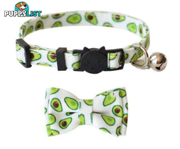Breakaway Cat Collar & Bow Tie / XS - Hand Made by The Bark Side - TBSBRKXSBBY