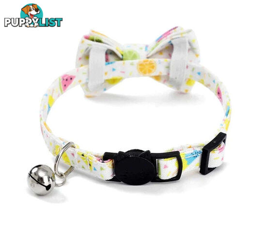 Breakaway Cat Collar & Bow Tie / XS - Hand Made by The Bark Side - TBSBRKXSBBY
