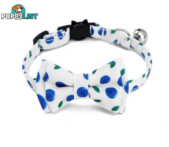 Breakaway Cat Collar & Bow Tie / XS - Hand Made by The Bark Side - TBSBRKXSBBY