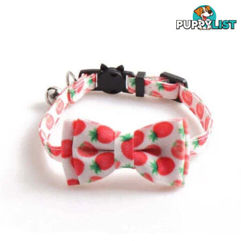 Breakaway Cat Collar & Bow Tie / XS - Hand Made by The Bark Side - TBSBRKXSBBY