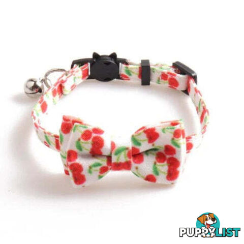 Breakaway Cat Collar & Bow Tie / XS - Hand Made by The Bark Side - TBSBRKXSBBY