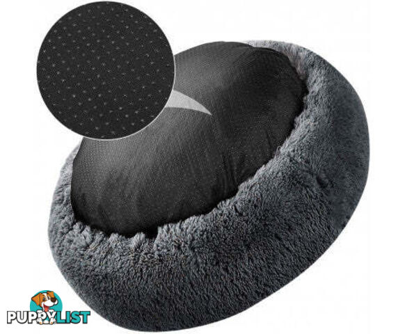 Soft Dog/Cat Bed Round, Washable - V324-PETDB-DGREY-50