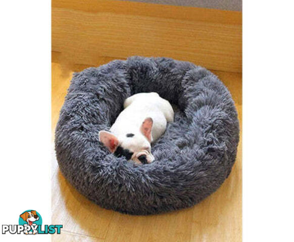 Soft Dog/Cat Bed Round, Washable - V324-PETDB-DGREY-50