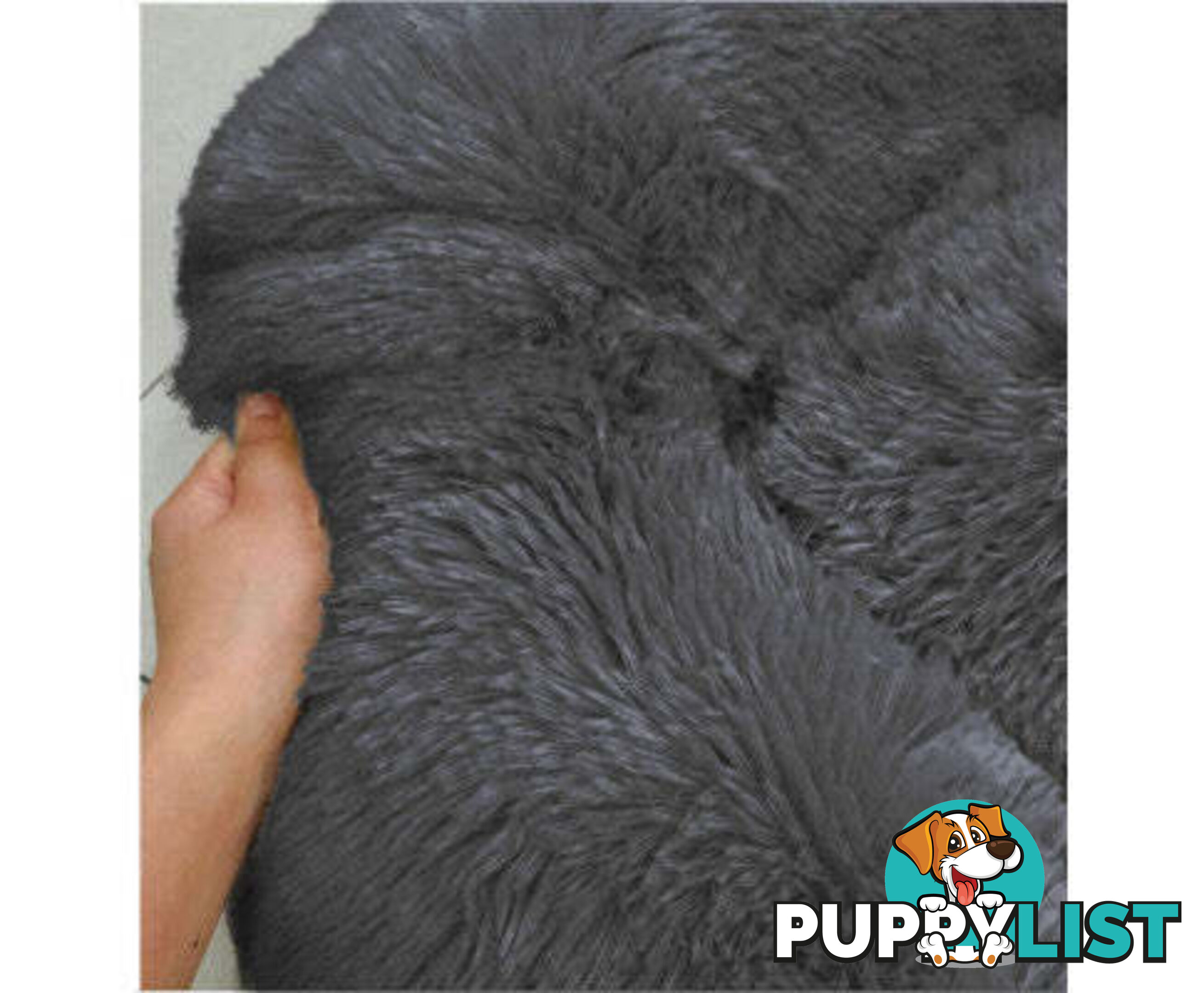 Soft Dog/Cat Bed Round, Washable - V324-PETDB-DGREY-50