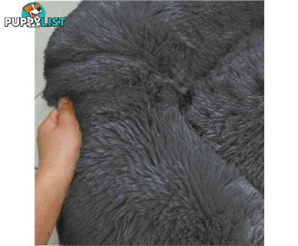 Soft Dog/Cat Bed Round, Washable - V324-PETDB-DGREY-50