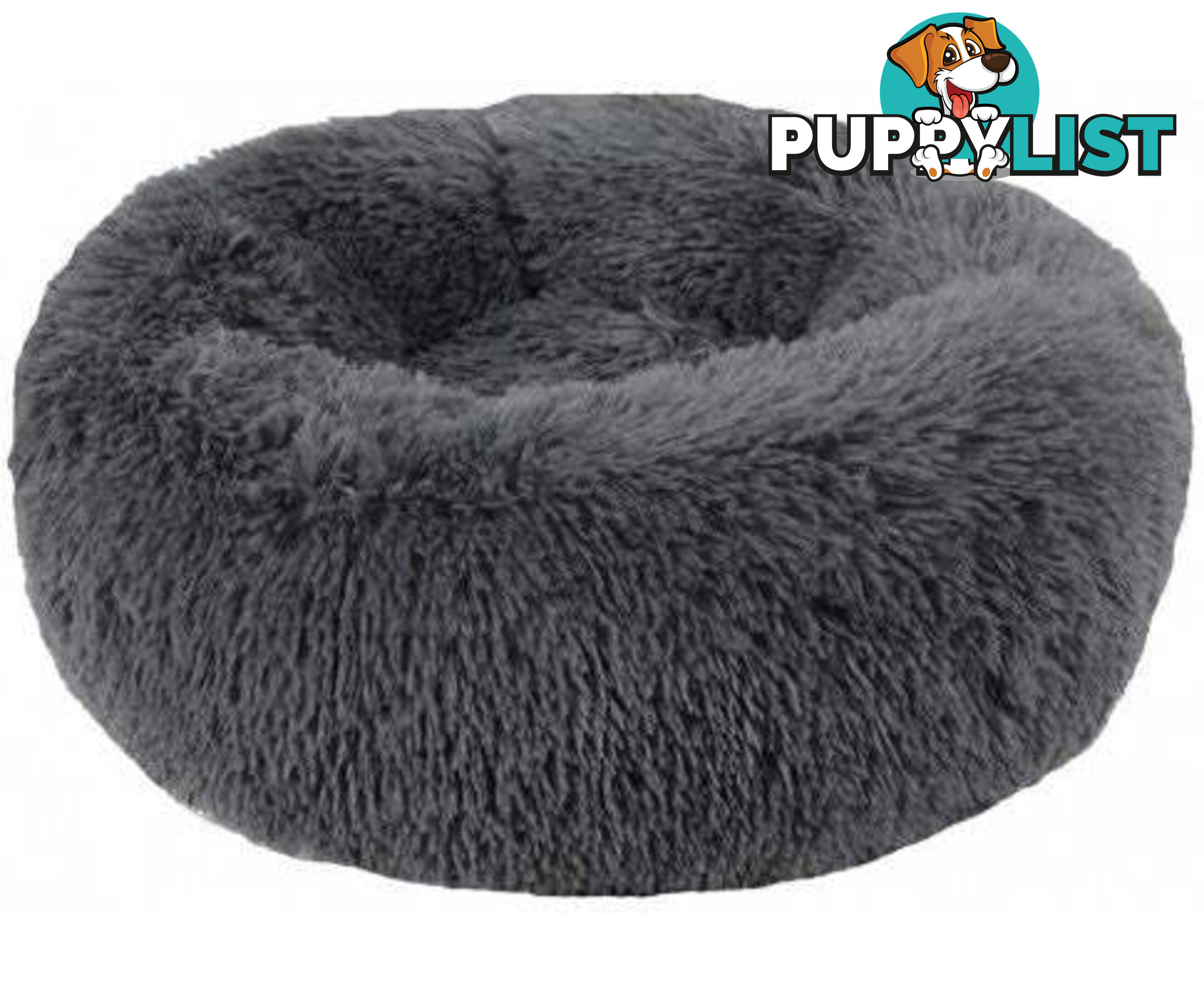 Soft Dog/Cat Bed Round, Washable - V324-PETDB-DGREY-50