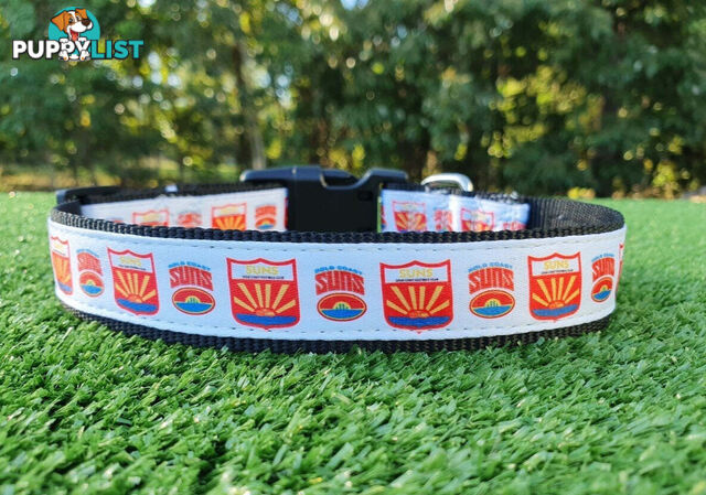 AFL Dog Collars, Footy - Aussie Rules - Moondidley Pets - MDPCOLAFLMWB