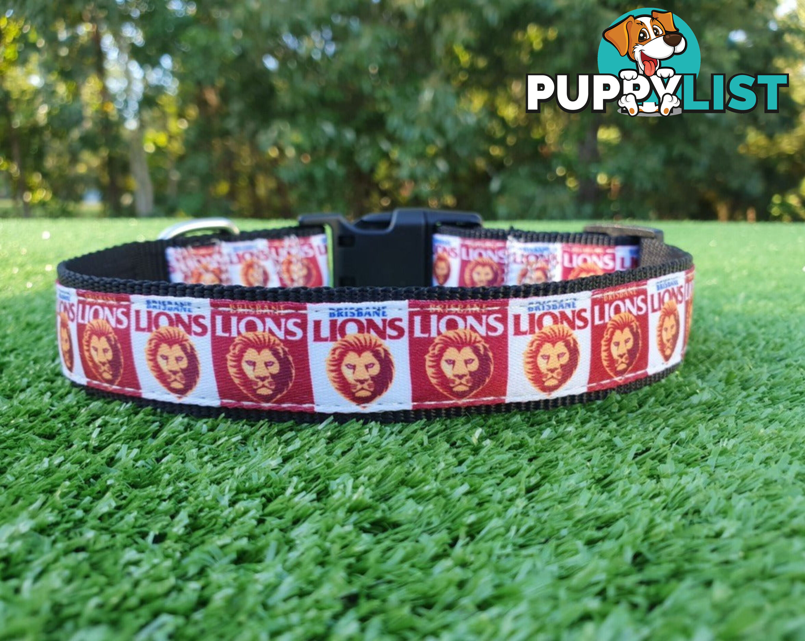AFL Dog Collars, Footy - Aussie Rules - Moondidley Pets - MDPCOLAFLMWB