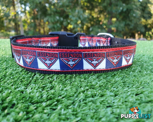 AFL Dog Collars, Footy - Aussie Rules - Moondidley Pets - MDPCOLAFLMWB
