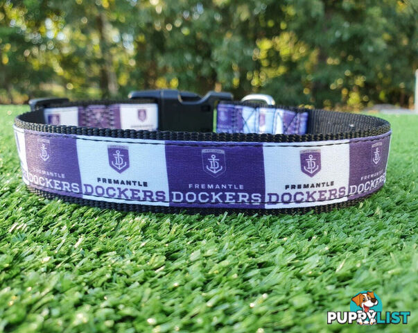 AFL Dog Collars, Footy - Aussie Rules - Moondidley Pets - MDPCOLAFLMWB