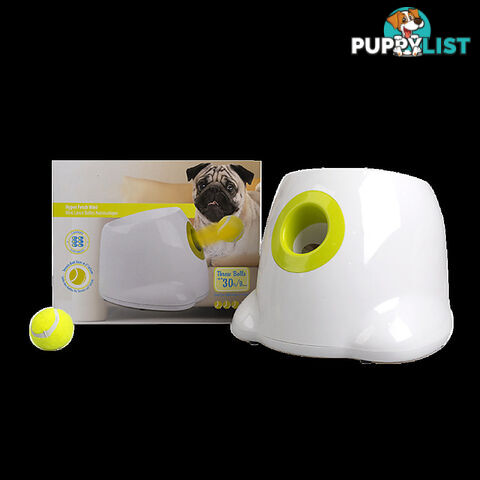 Dog Ball Launcher Thrower Automatic Tennis Fetch Throwing Machine 3 Balls - V63-836951