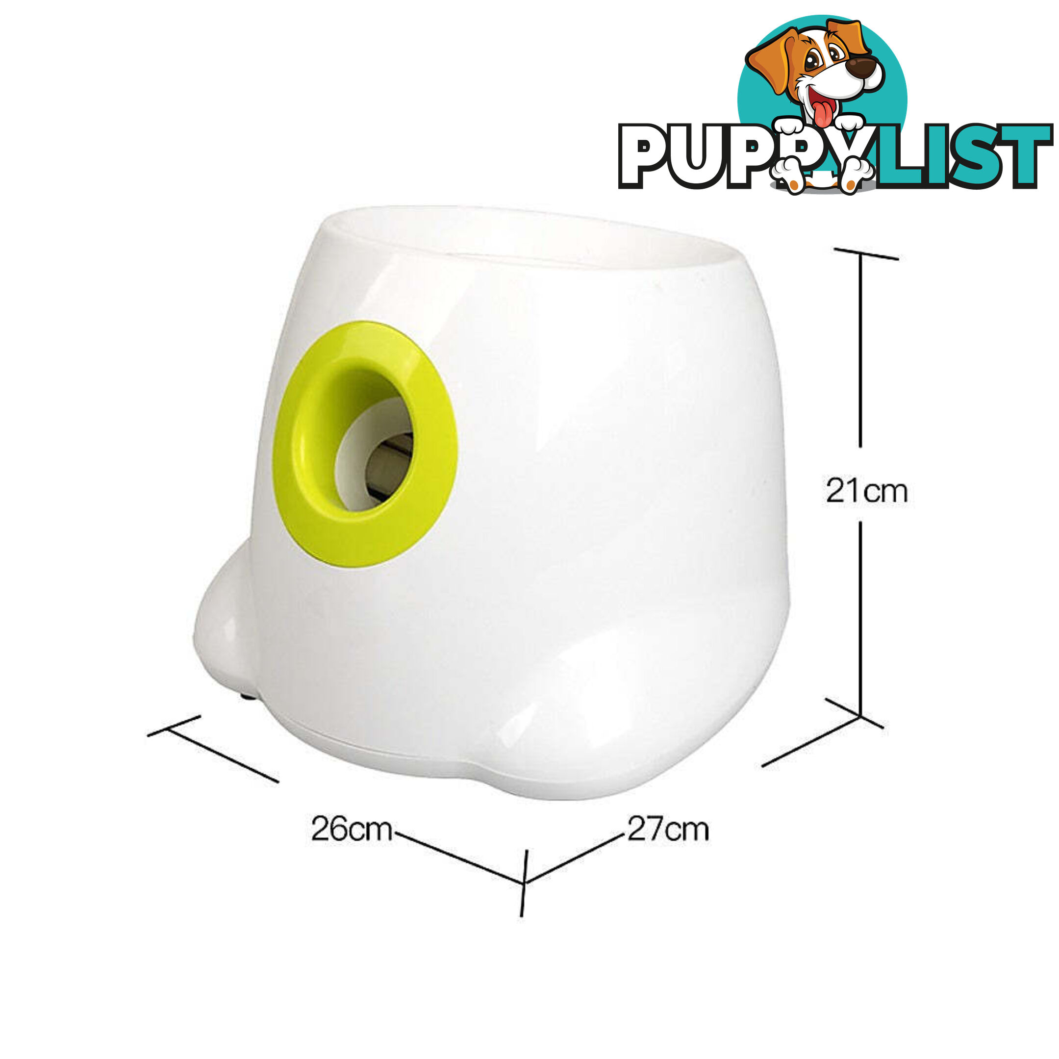 Dog Ball Launcher Thrower Automatic Tennis Fetch Throwing Machine 3 Balls - V63-836951