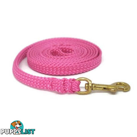 1.8m to 10m Long Dog Lead No Stitching Tough Yarnix 10mm Wide - YNXLD10-1.8-PUR-SS