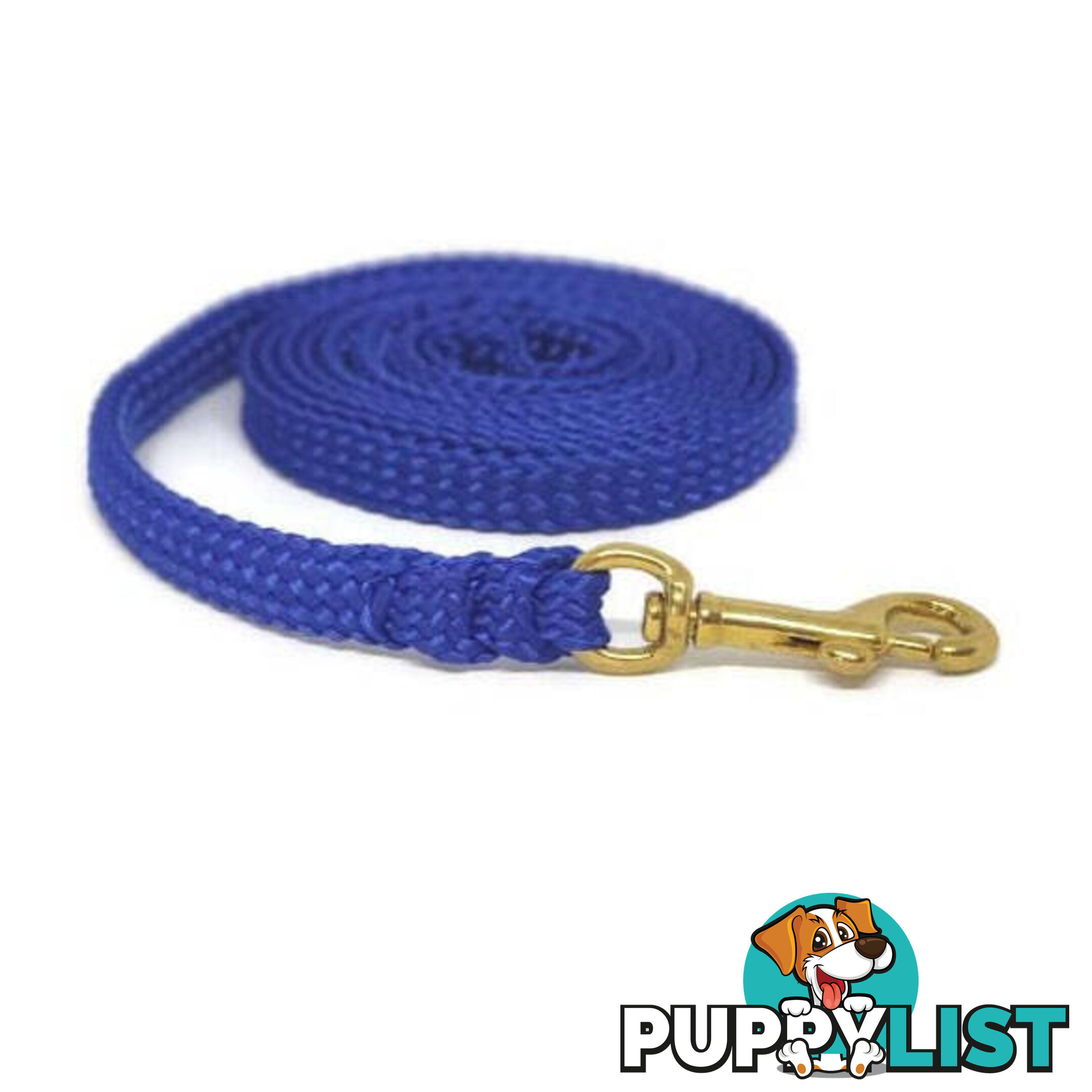 1.8m to 10m Long Dog Lead No Stitching Tough Yarnix 10mm Wide - YNXLD10-1.8-PUR-SS