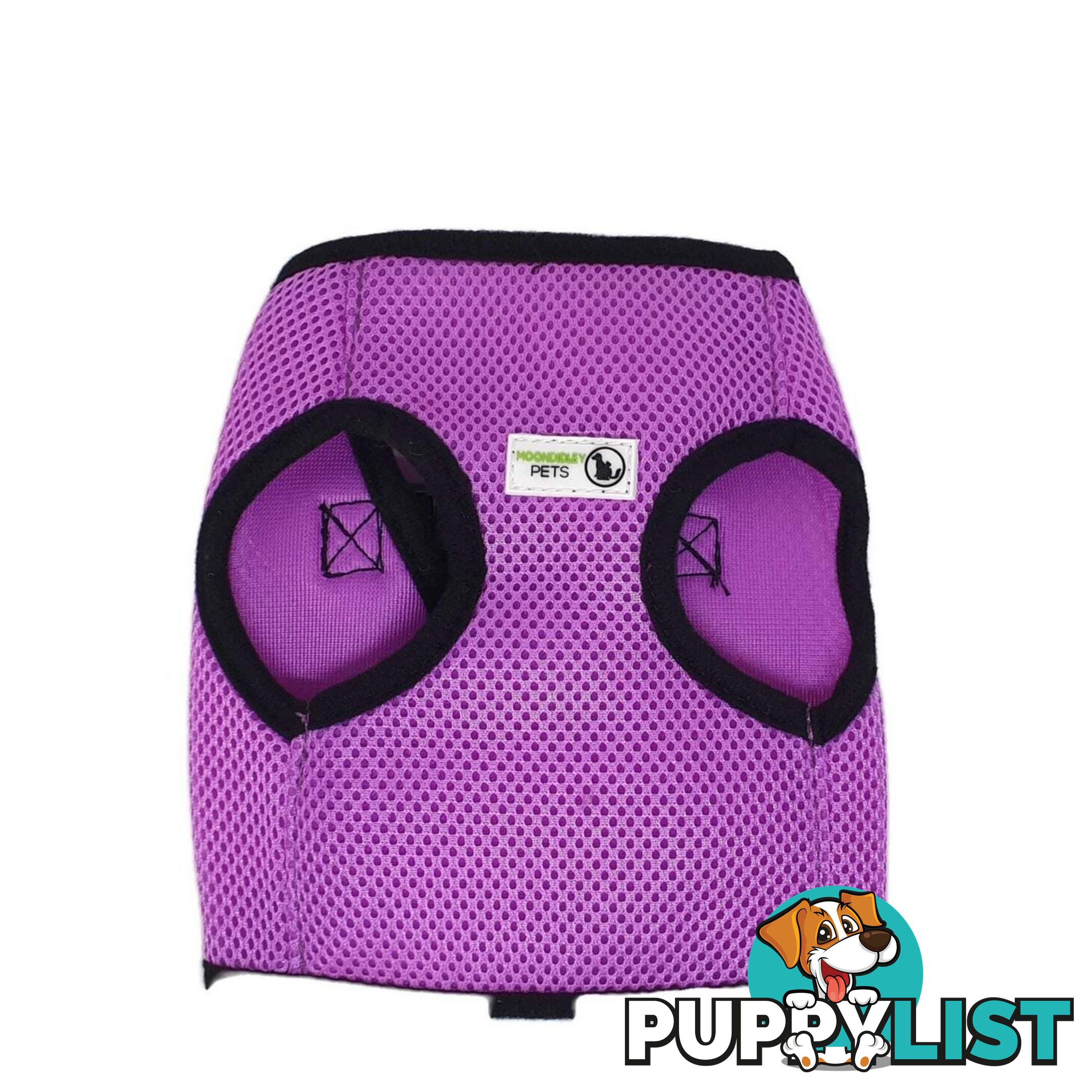 Doggie ID Vest Soft Air Mesh Personlised Embroidered - MDPIDVESXLPUR