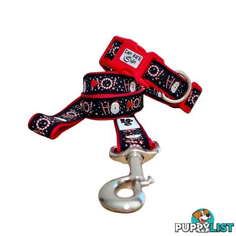 Christmas Dog Lead / Dog Leash - Hand Made by The Bark Side - TBSLDCHRSNO251.2