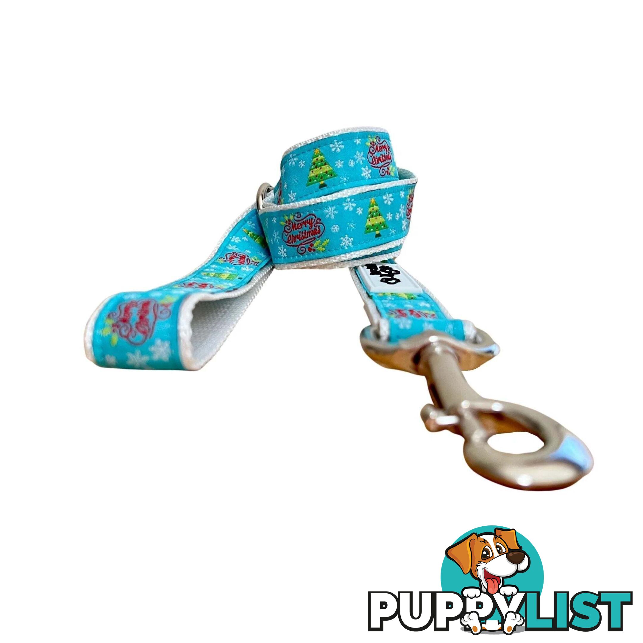 Christmas Dog Lead / Dog Leash - Hand Made by The Bark Side - TBSLDCHRSNO251.2