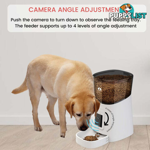 Floofi Smart Pet Feeder with Camera - White - - V227-3331641000000