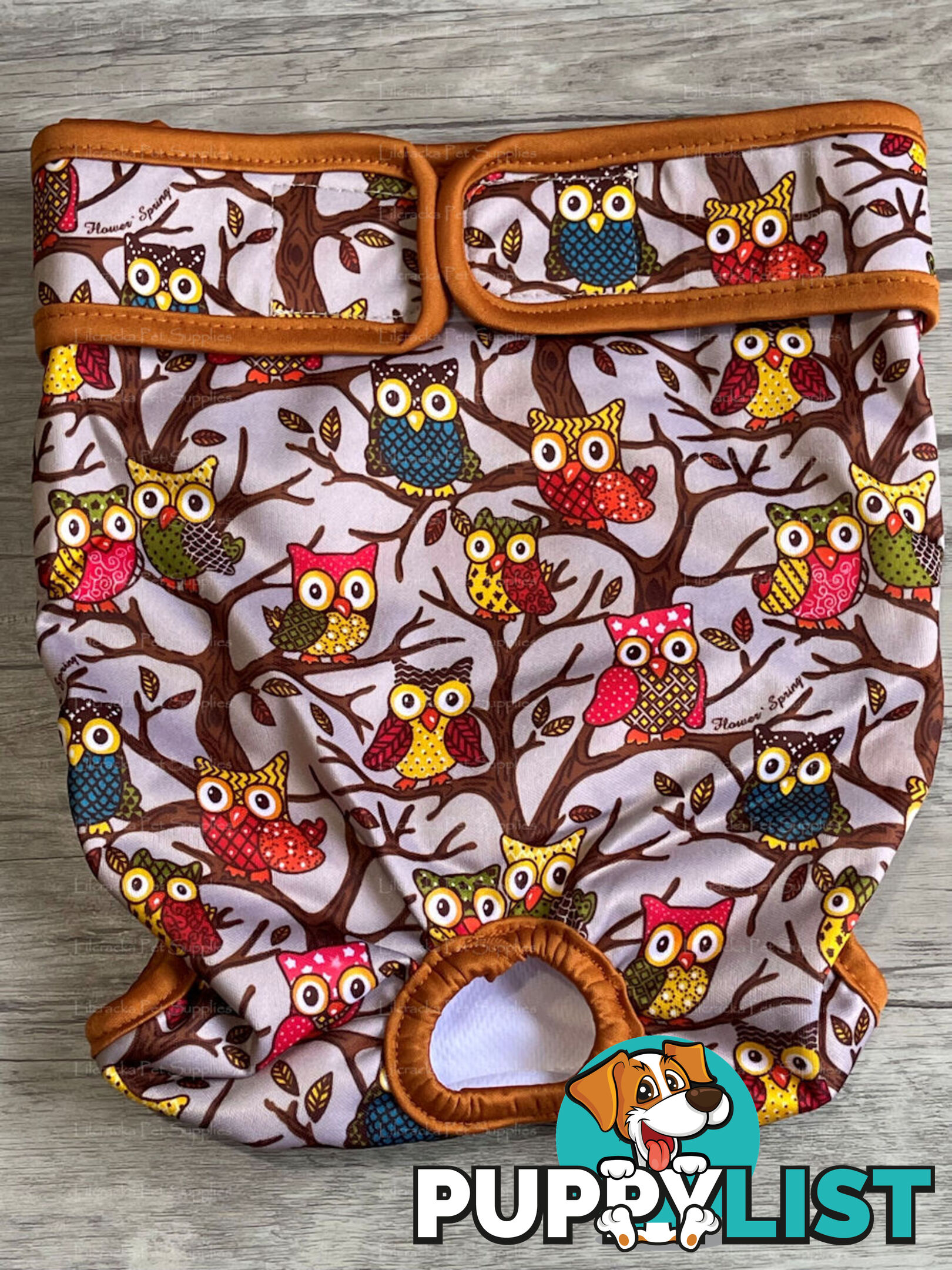 Dog / Cat Female Diaper - Washable adjustable - Lil Cracker - LCDIAXSDEN