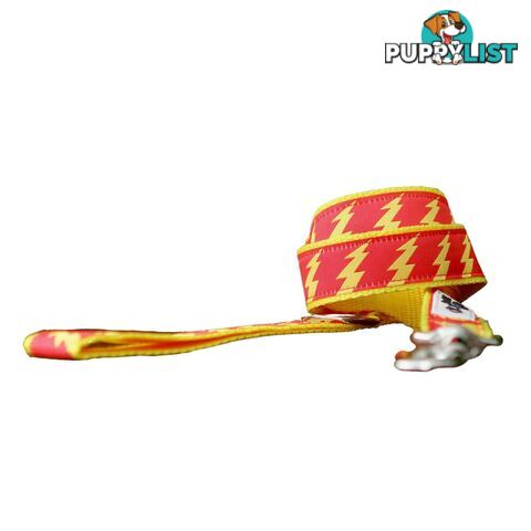 Lightning Bolt Dog Lead / Dog Leash - Hand Made by The Bark Side - TBSLDLIGBLK201.5