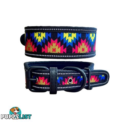 Thick Neoprene Dog Collar - Hand Made by The Bark Side - TBSNEOMEDCAM