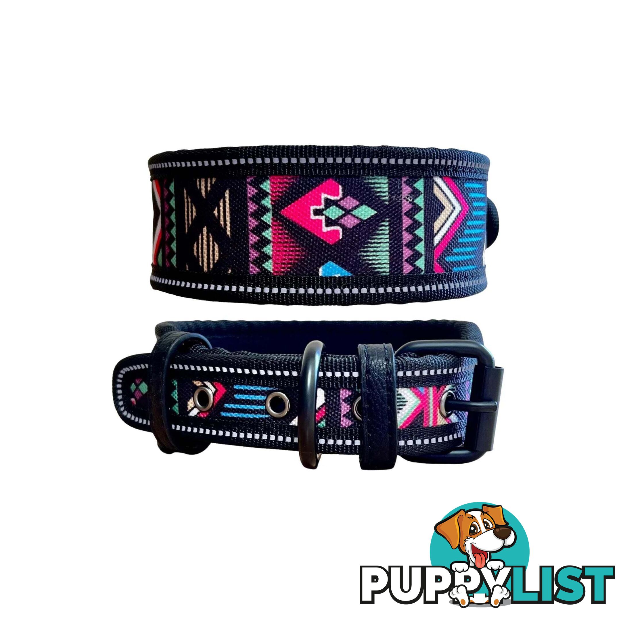 Thick Neoprene Dog Collar - Hand Made by The Bark Side - TBSNEOMEDCAM