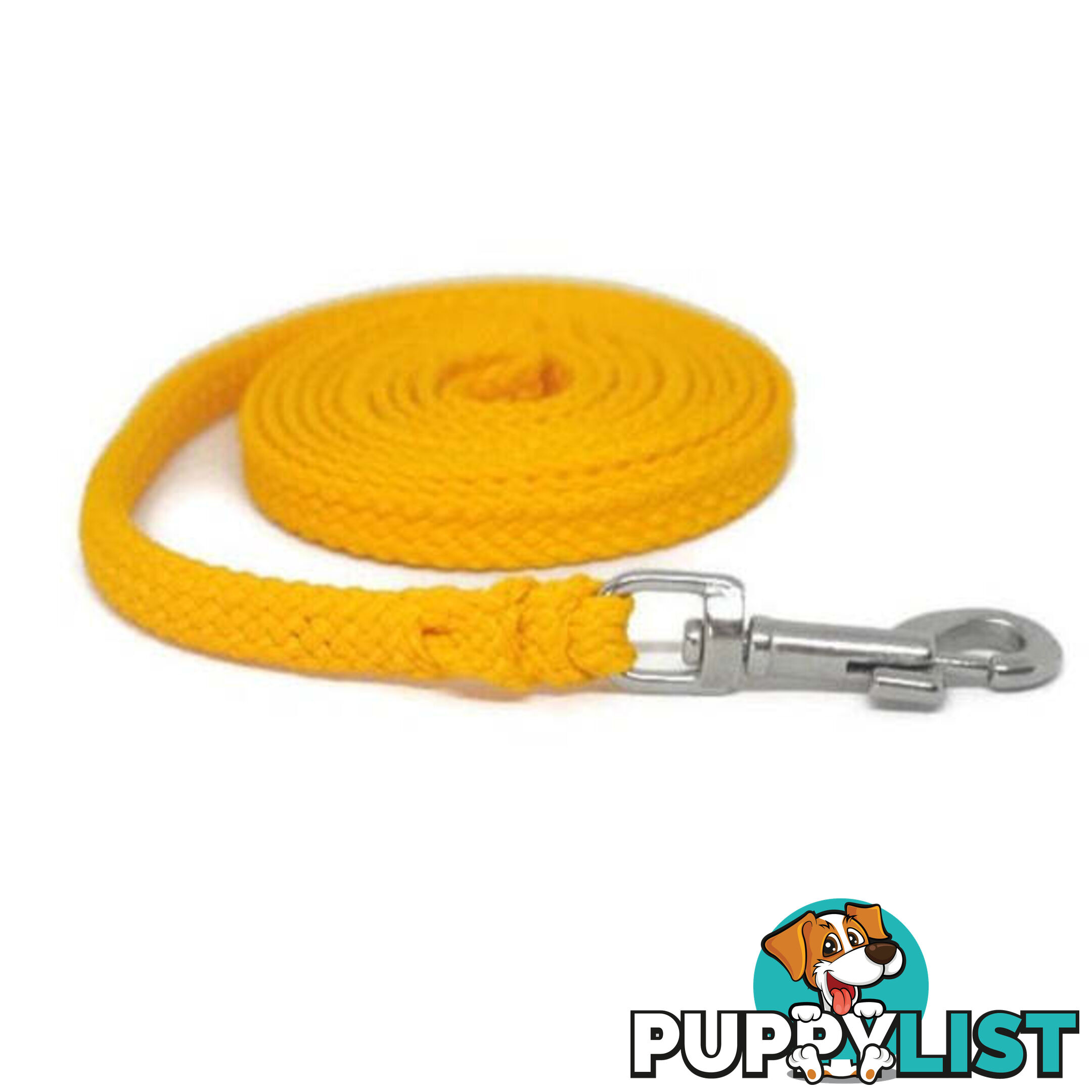 1.8m to 10m Long Dog Lead No Stitching Tough Yarnix 10mm Wide - YNXLD10-3-RD-BR