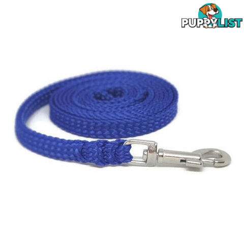 1.8m to 10m Long Dog Lead No Stitching Tough Yarnix 10mm Wide - YNXLD10-3-RD-BR
