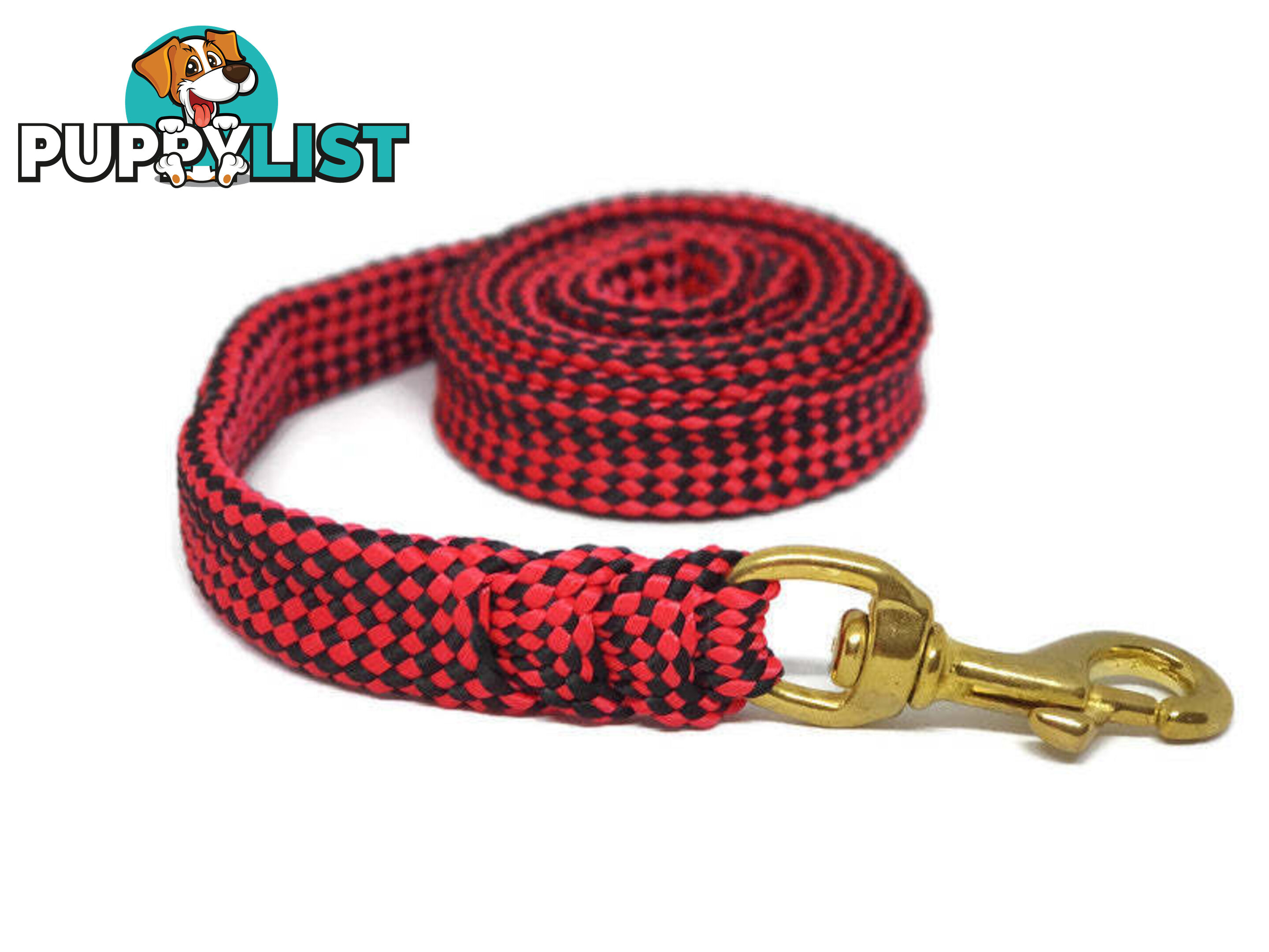 1.8m to 10m Long Dog Lead No Stitching Tough Yarnix 20mm Wide - YNXLD203SSPNK