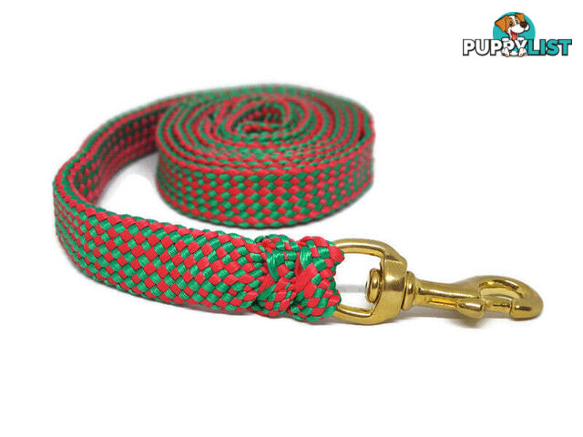 1.8m to 10m Long Dog Lead No Stitching Tough Yarnix 20mm Wide - YNXLD203SSPNK