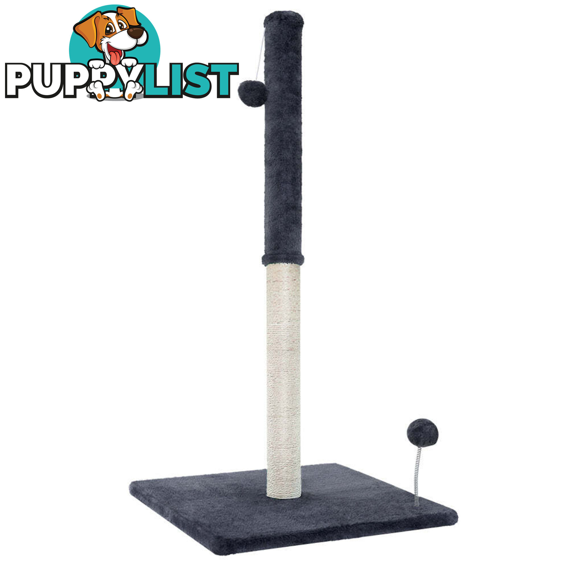 i.Pet Cat Tree 105cm Scratching Post Scratcher Tower Condo House Hanging toys Grey - PET-CAT-FL016-2-GR