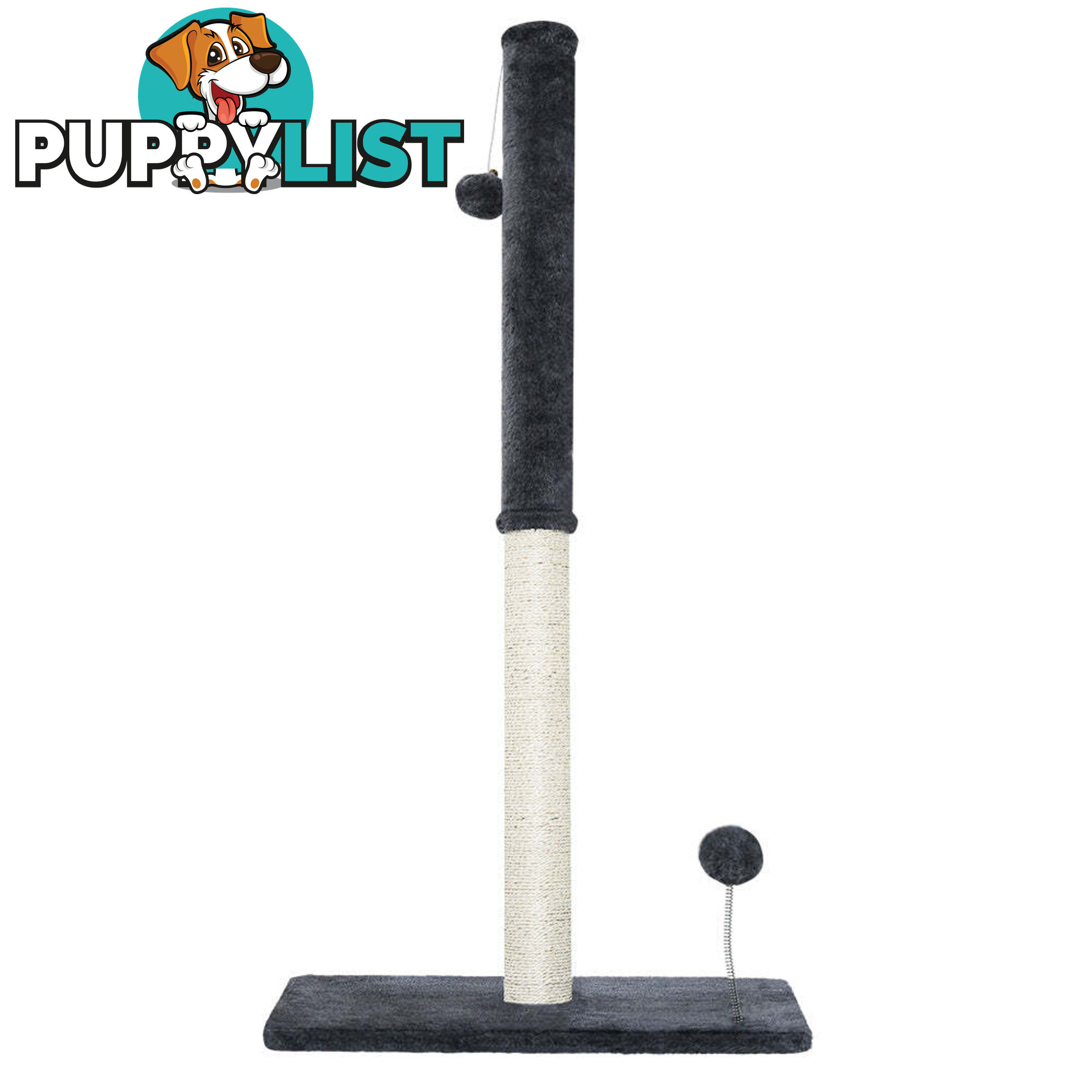 i.Pet Cat Tree 105cm Scratching Post Scratcher Tower Condo House Hanging toys Grey - PET-CAT-FL016-2-GR