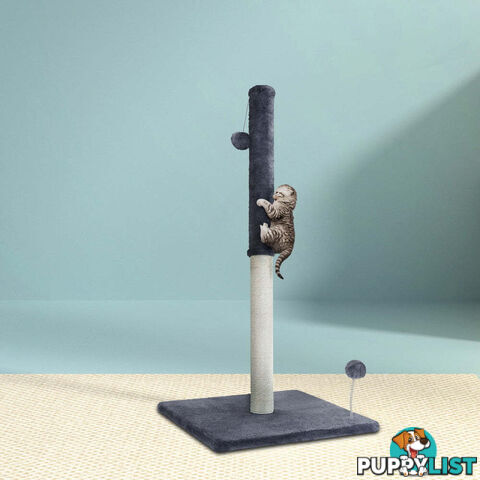 i.Pet Cat Tree 105cm Scratching Post Scratcher Tower Condo House Hanging toys Grey - PET-CAT-FL016-2-GR