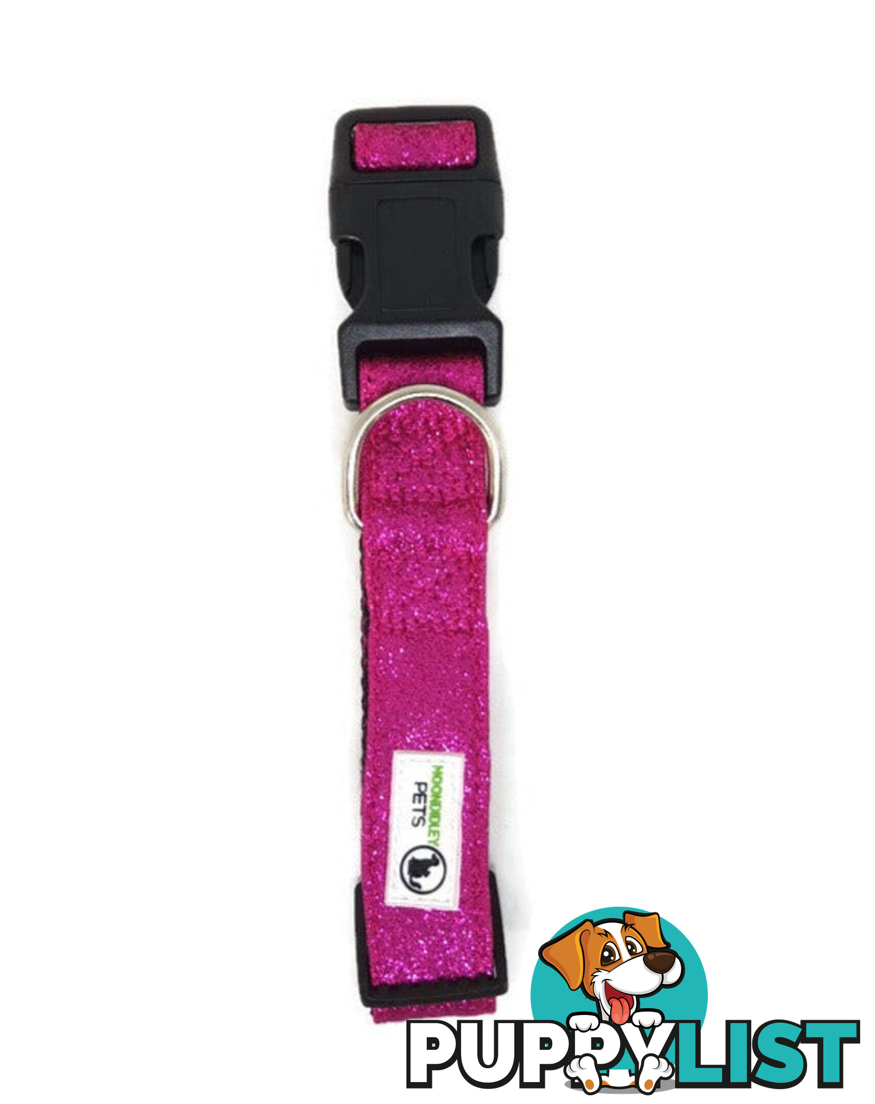 Bling Glitter Overlay Nylon Collar - Breakaway Buckle - Moondidley Pets - MDPCOLBLISSIL