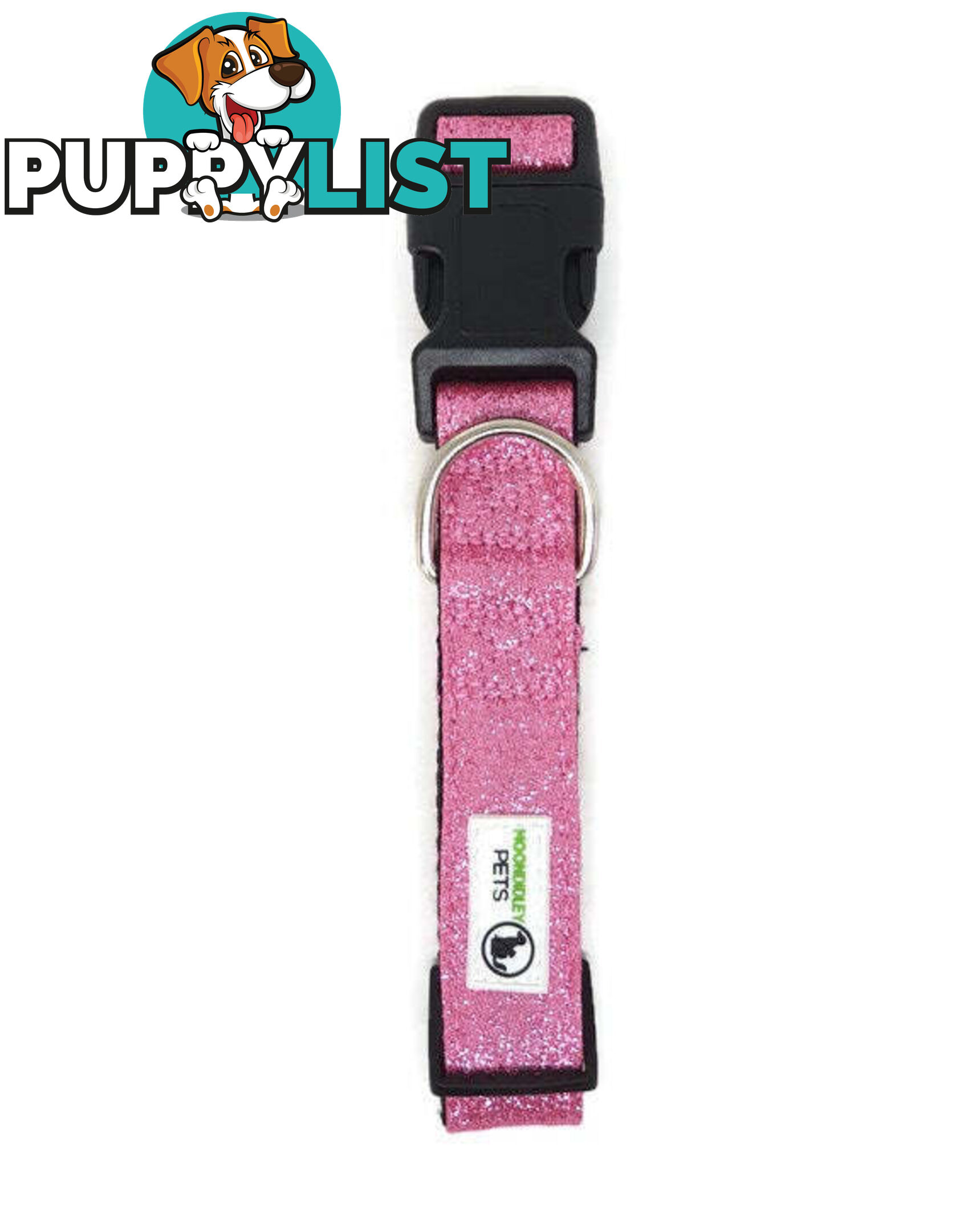 Bling Glitter Overlay Nylon Collar - Breakaway Buckle - Moondidley Pets - MDPCOLBLISSIL
