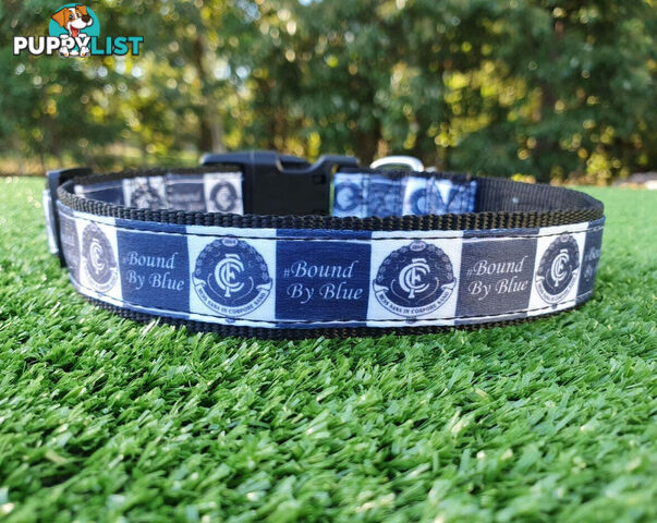 AFL Dog Collars, Footy - Aussie Rules - Moondidley Pets - MDPCOLAFLLWCE